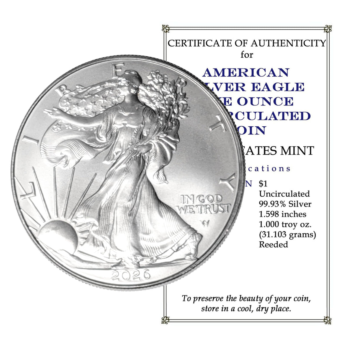 1 oz Brilliant Uncirculated Silver Eagle B335