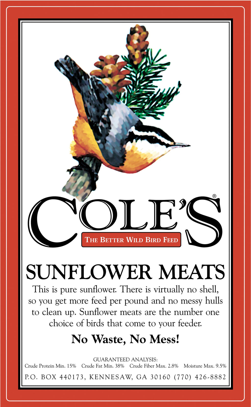 Sunflower Meats Bird Seed 20-Pound V765