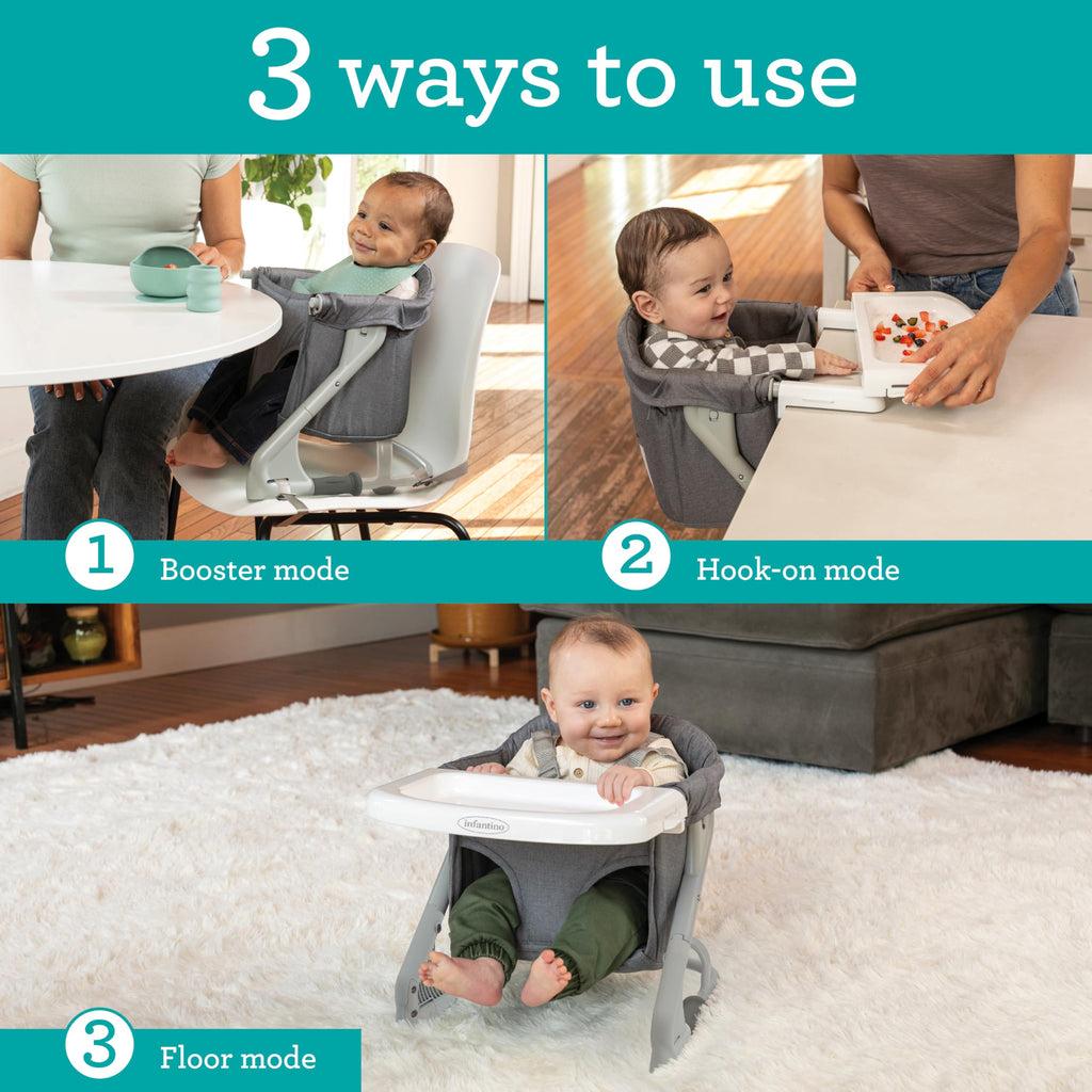 Gray Travel Booster High Chair & Seat F844500