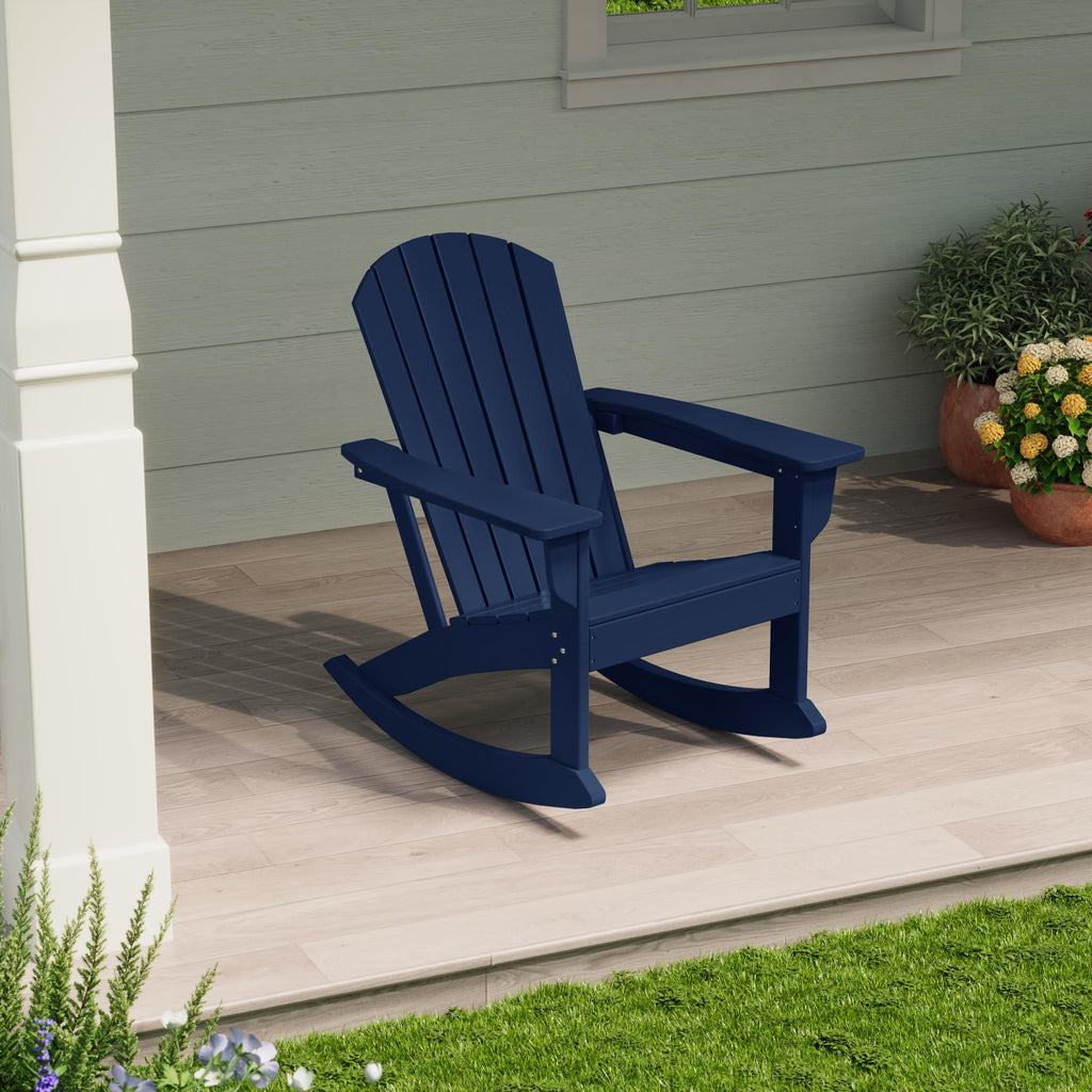 Navy Blue HDPE Adirondack Chair X8591