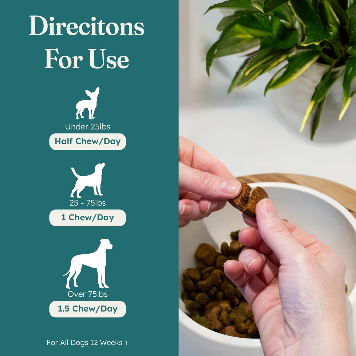 30 Soft Chews Pork Flavor Kidney Supplement for Dogs U480