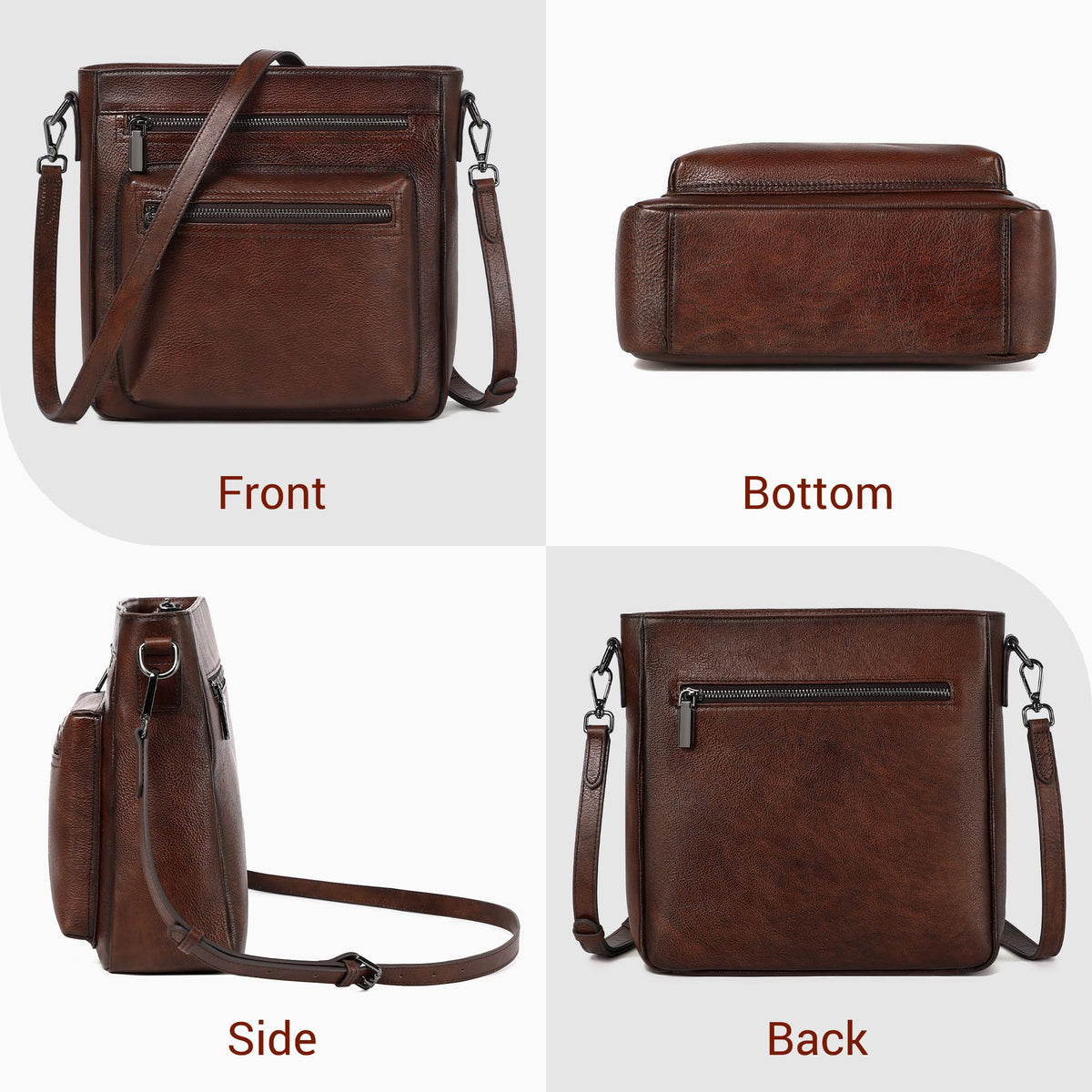 Genuine Leather Crossbody Purses Bags V643181