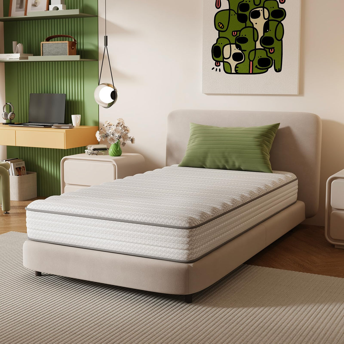 6 Inch Twin Size Hybrid Mattress J935192