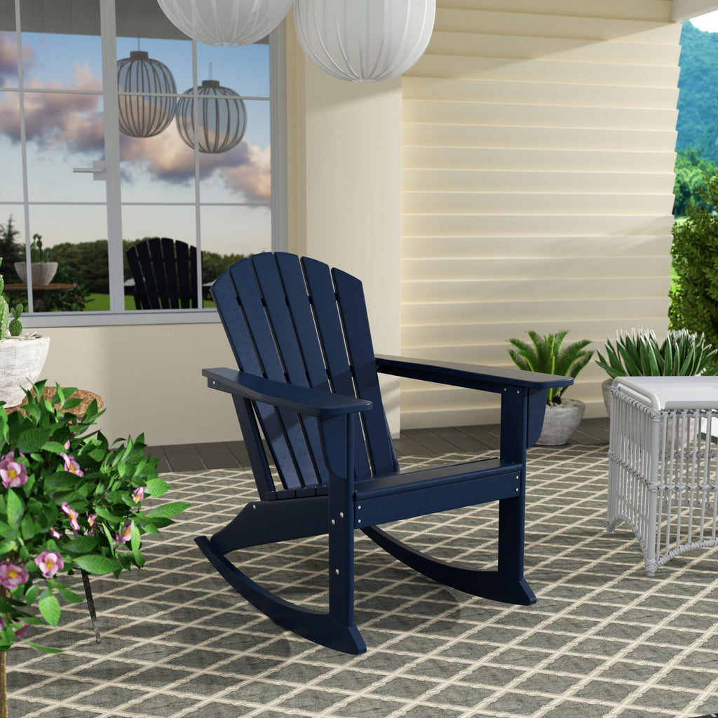 Navy Blue HDPE Adirondack Chair X8591