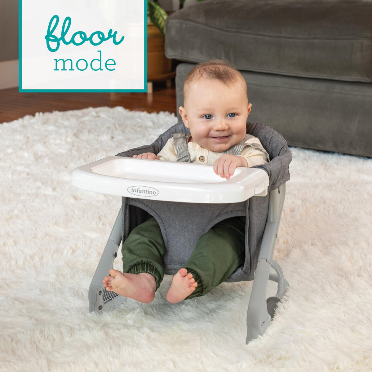 Gray Travel Booster High Chair & Seat F844500