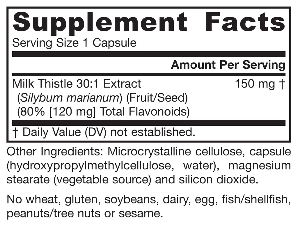 Milk Thistle 150mg 200 Capsules R977