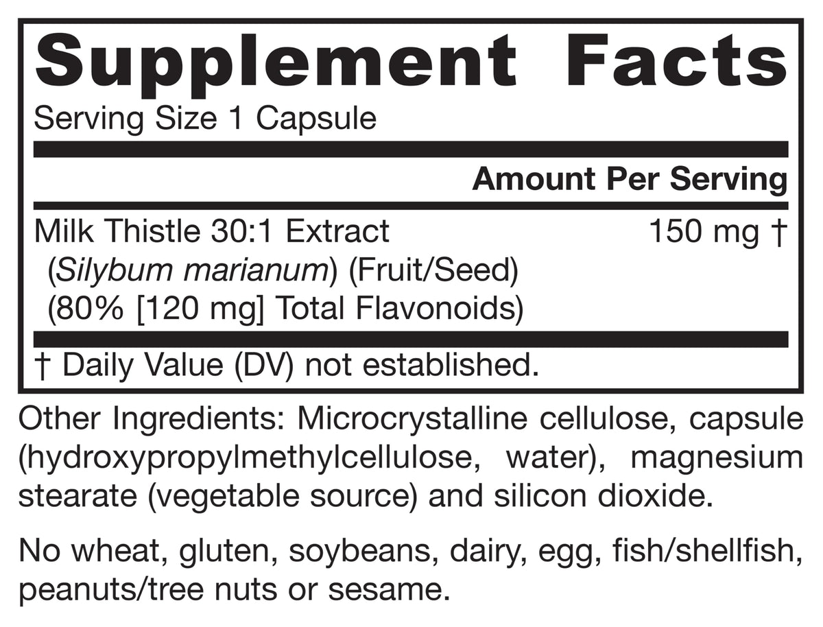 Milk Thistle 150mg 200 Capsules R977
