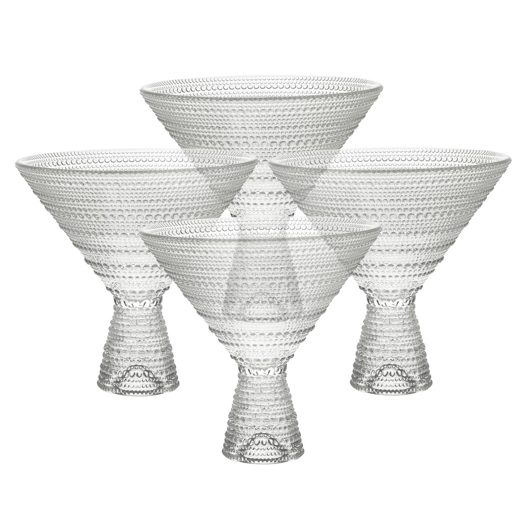 Clear 11.5 Ounce Glass Martini Set of 4 S8136
