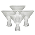 Clear 11.5 Ounce Glass Martini Set of 4 S8136