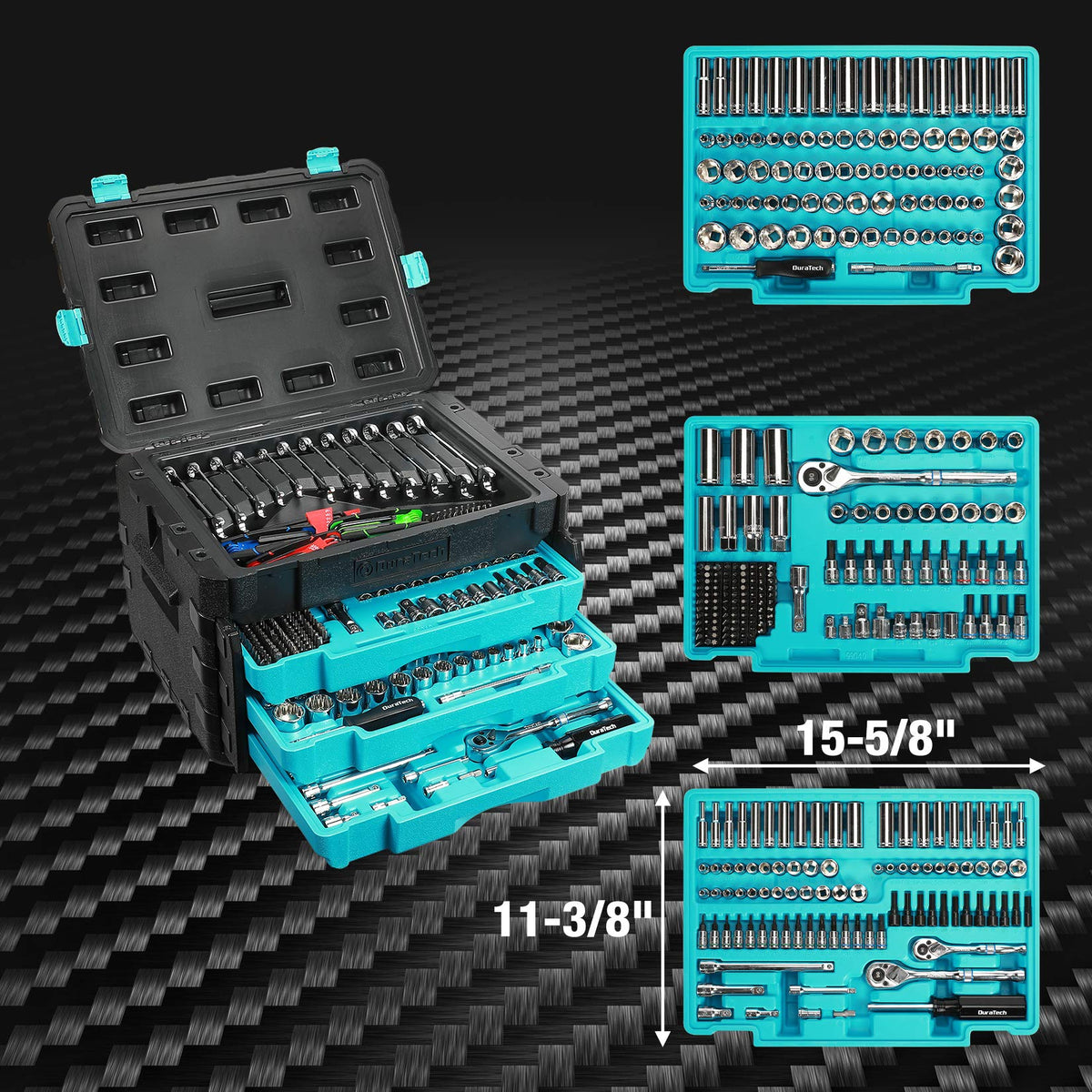 497-Piece Mechanics Tool Set with Tool Box O334