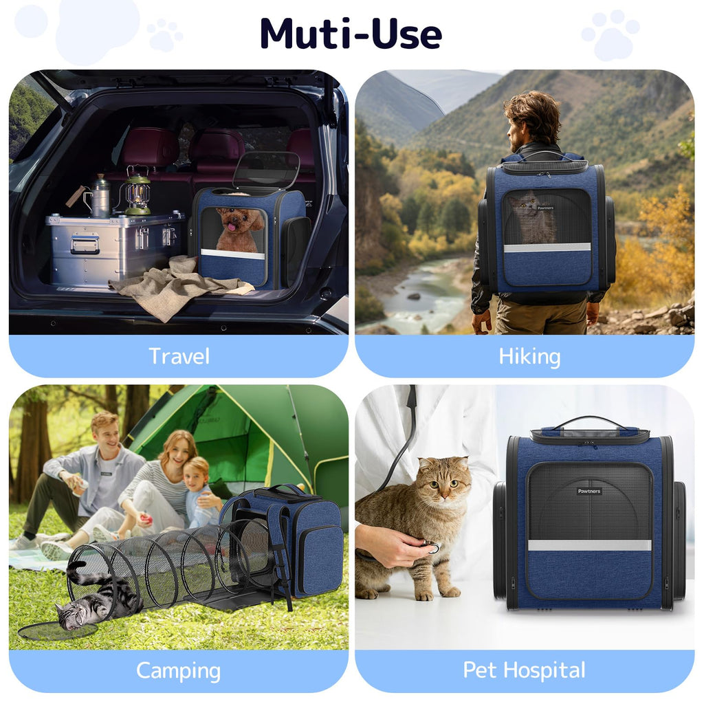 Cat Backpack with Play Tunnel A733