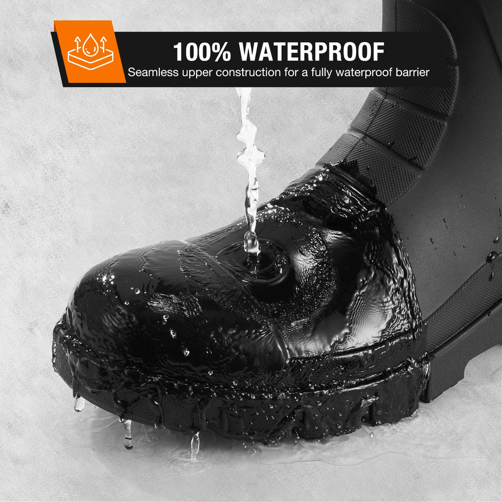 Men's Steel Toe Waterproof Rubber Boots G42359