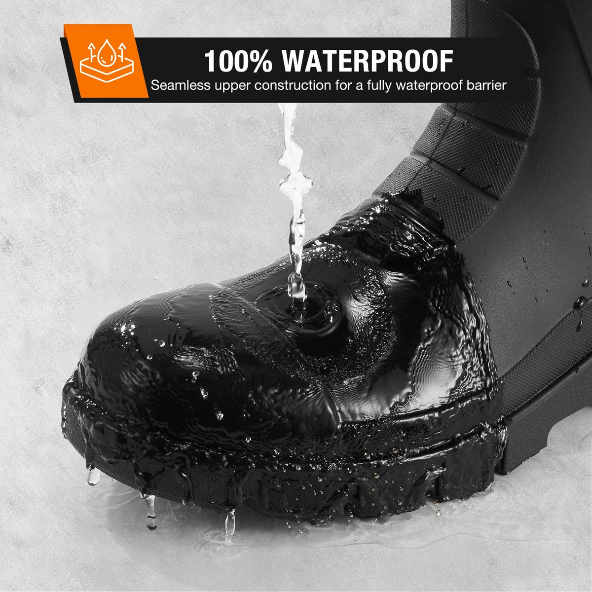 Men's Steel Toe Waterproof Rubber Boots G42359