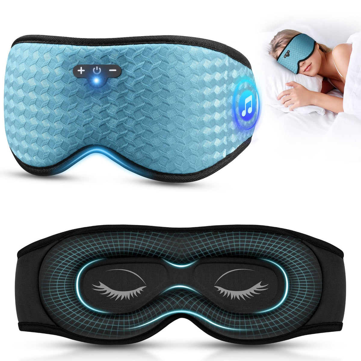 Adjustable Bluetooth 3D Sleep Mask U1938