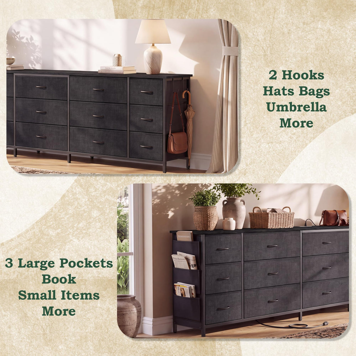 80.7" 15 Drawer Long Dresser D826910
