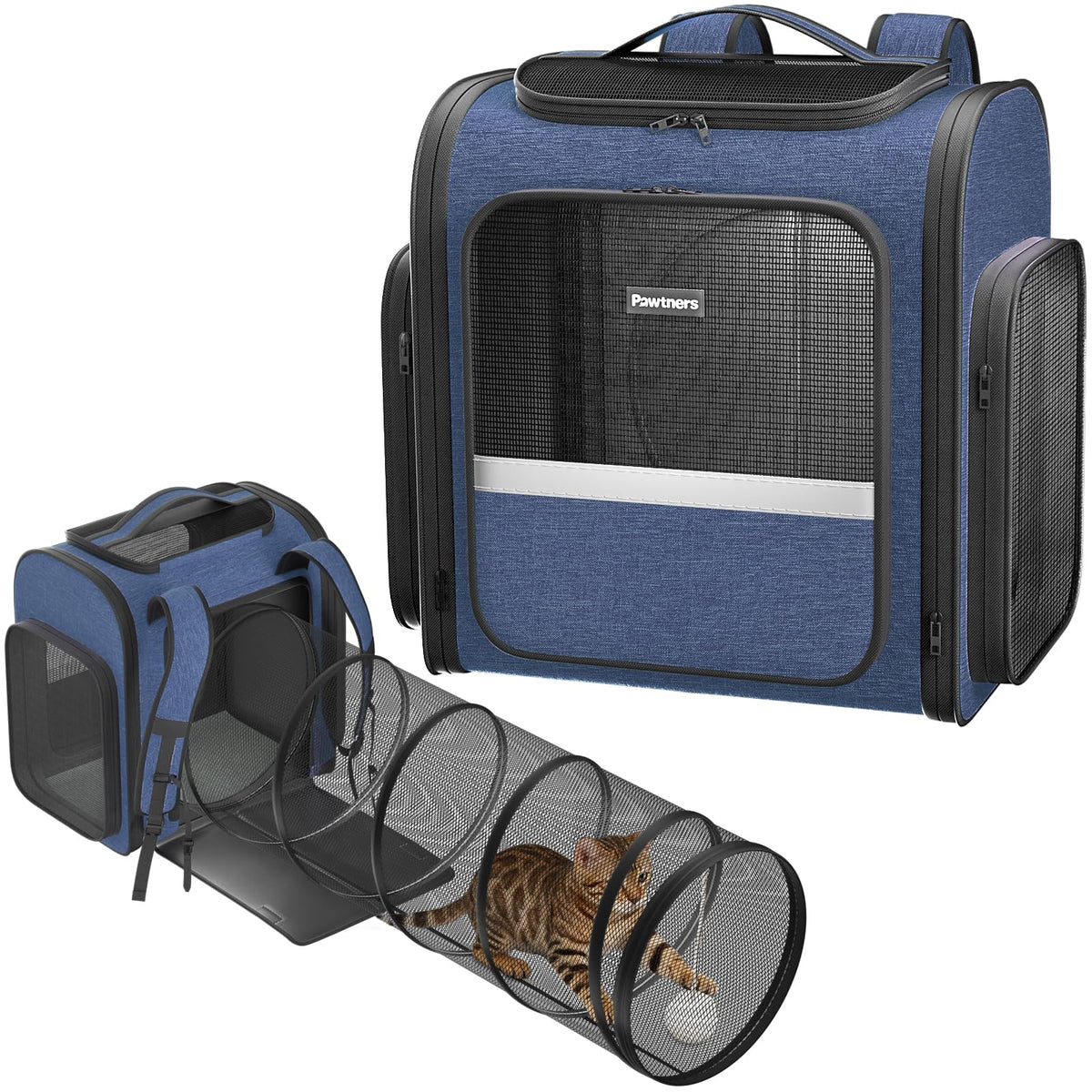 Cat Backpack with Play Tunnel A733
