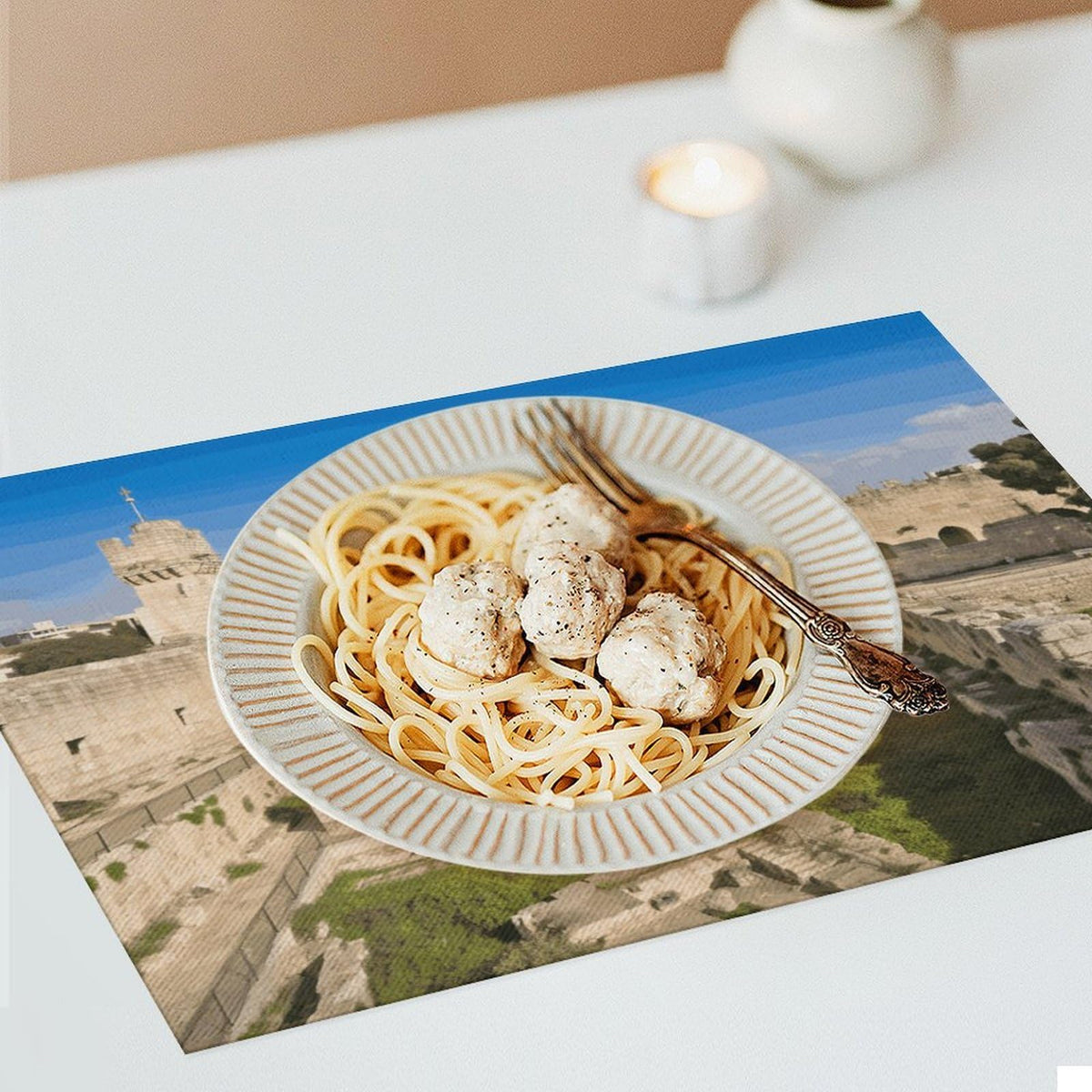 Washable Stain Resistant Placemats 4 PCS M558