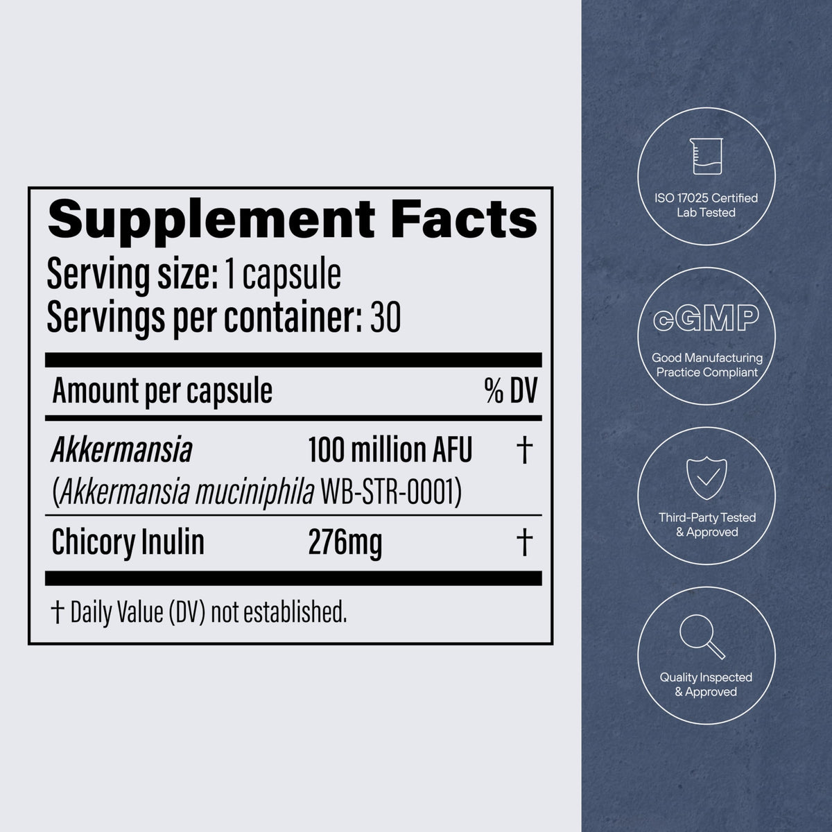 Probiotic with Prebiotic Fiber 30 Capsules F258