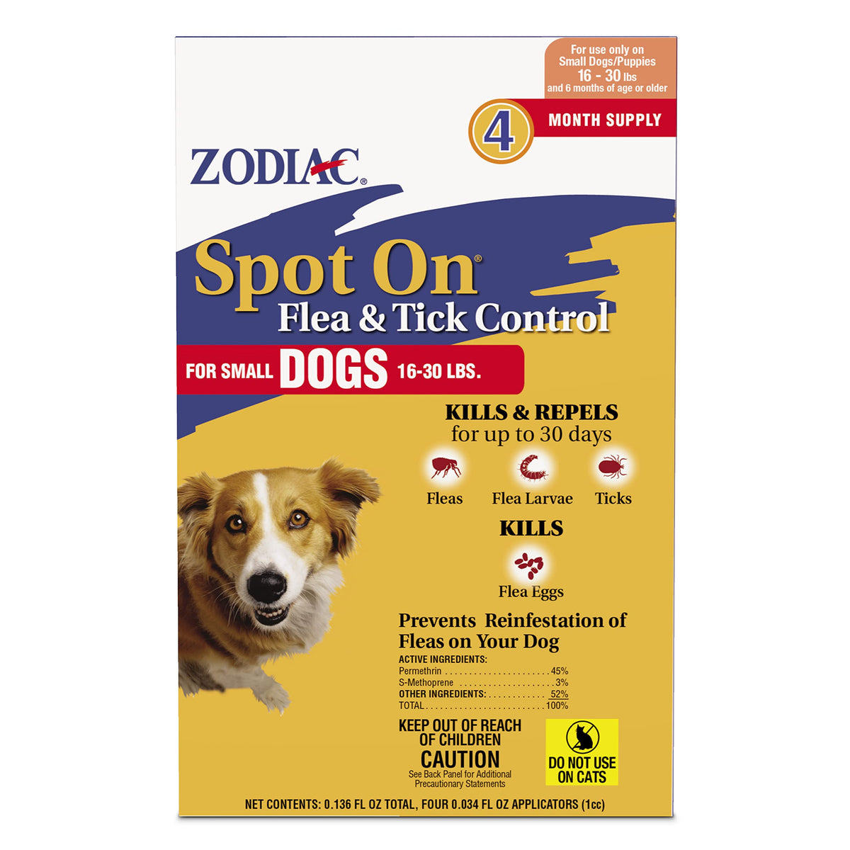 Flea & Tick Prevention Small Dogs 4 Pack M102814