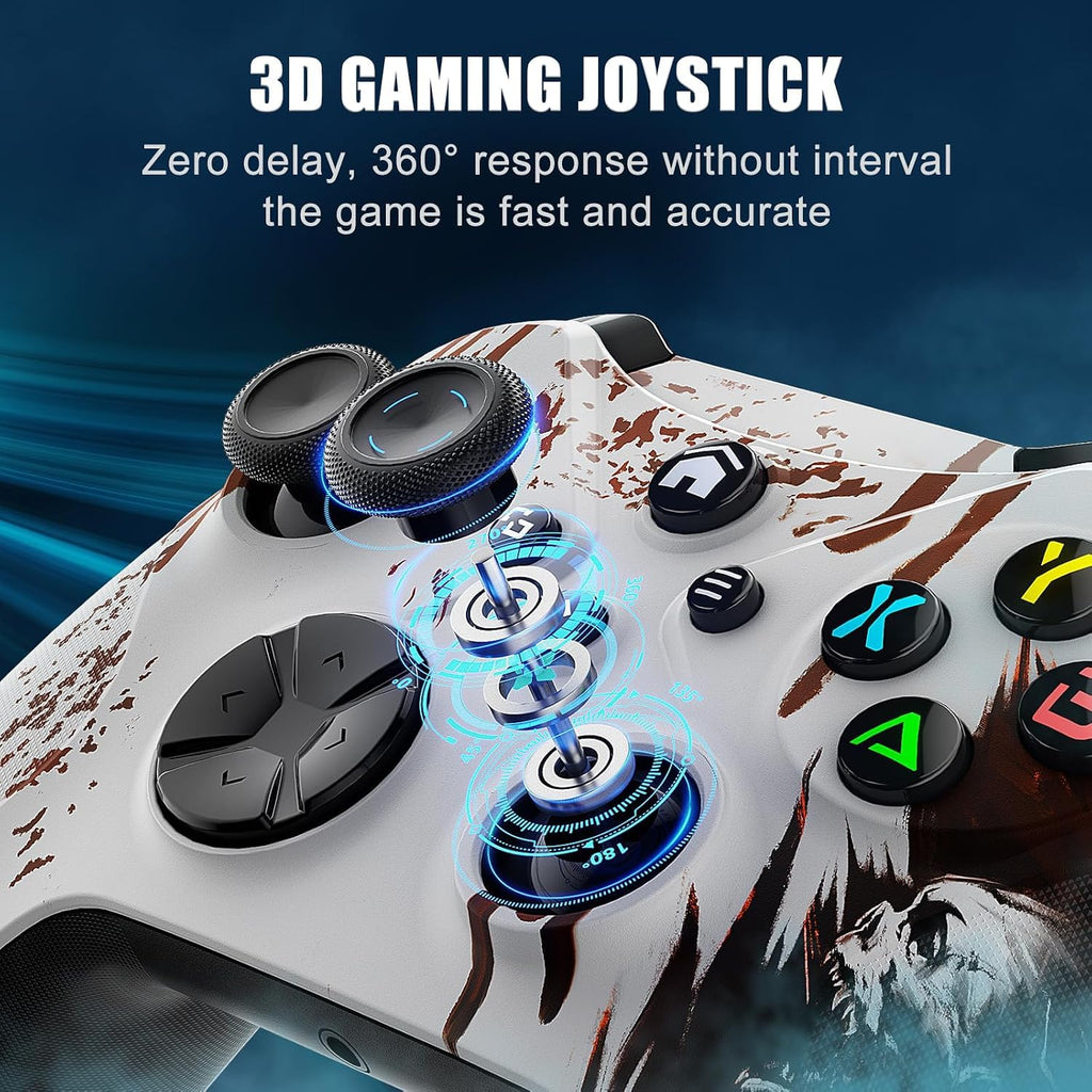 Wireless Xbox Controller with Vibration, Turbo, Programmable, 6 Gyro Axis, 3.5mm Audio Jack E457085