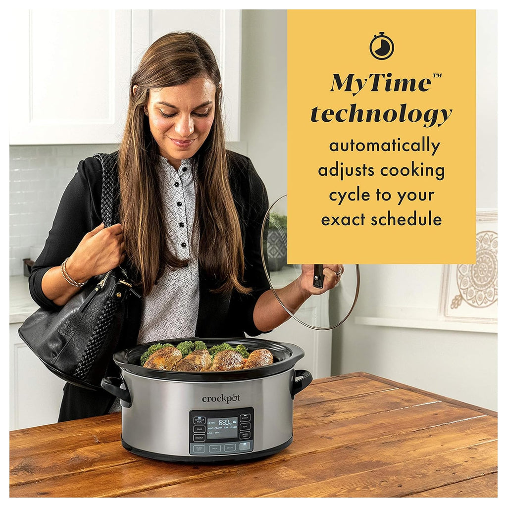 6 Quart Programmable Slow Cooker and Food Warmer Z205739