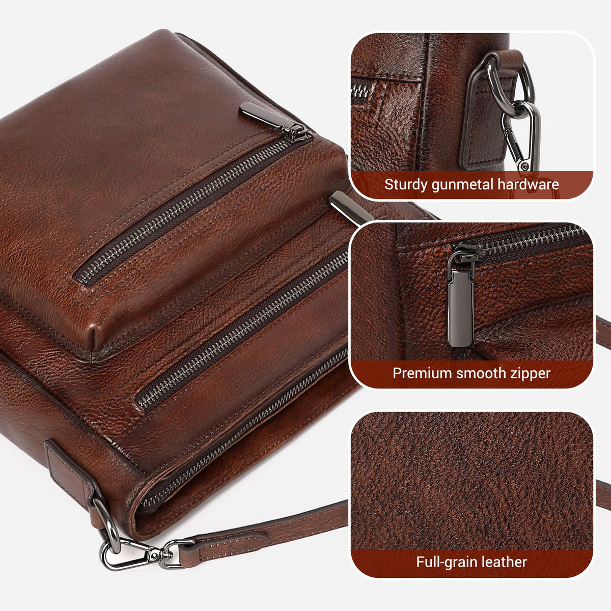 Genuine Leather Crossbody Purses Bags V643181