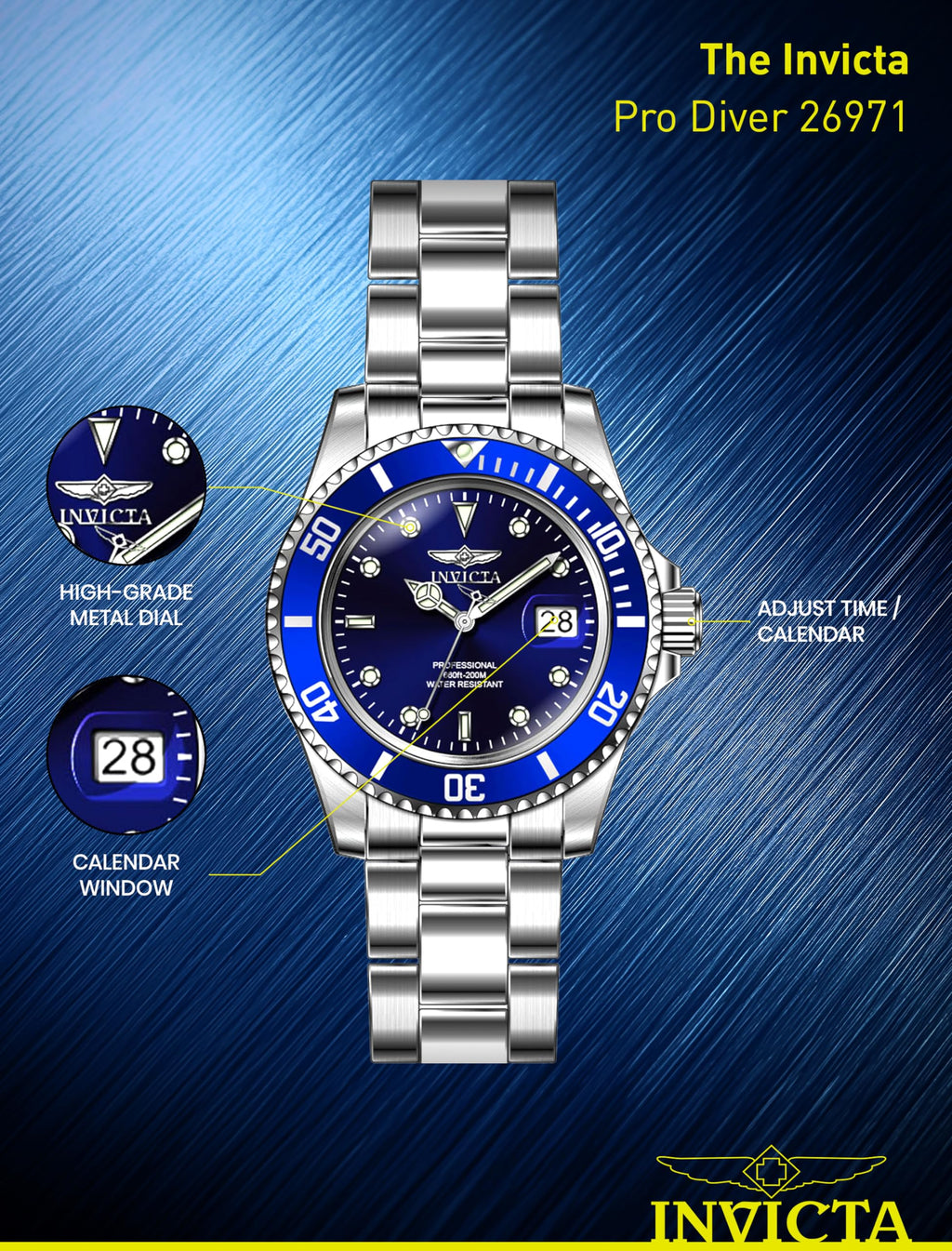 Men's Stainless Steel Quartz Watch T4254