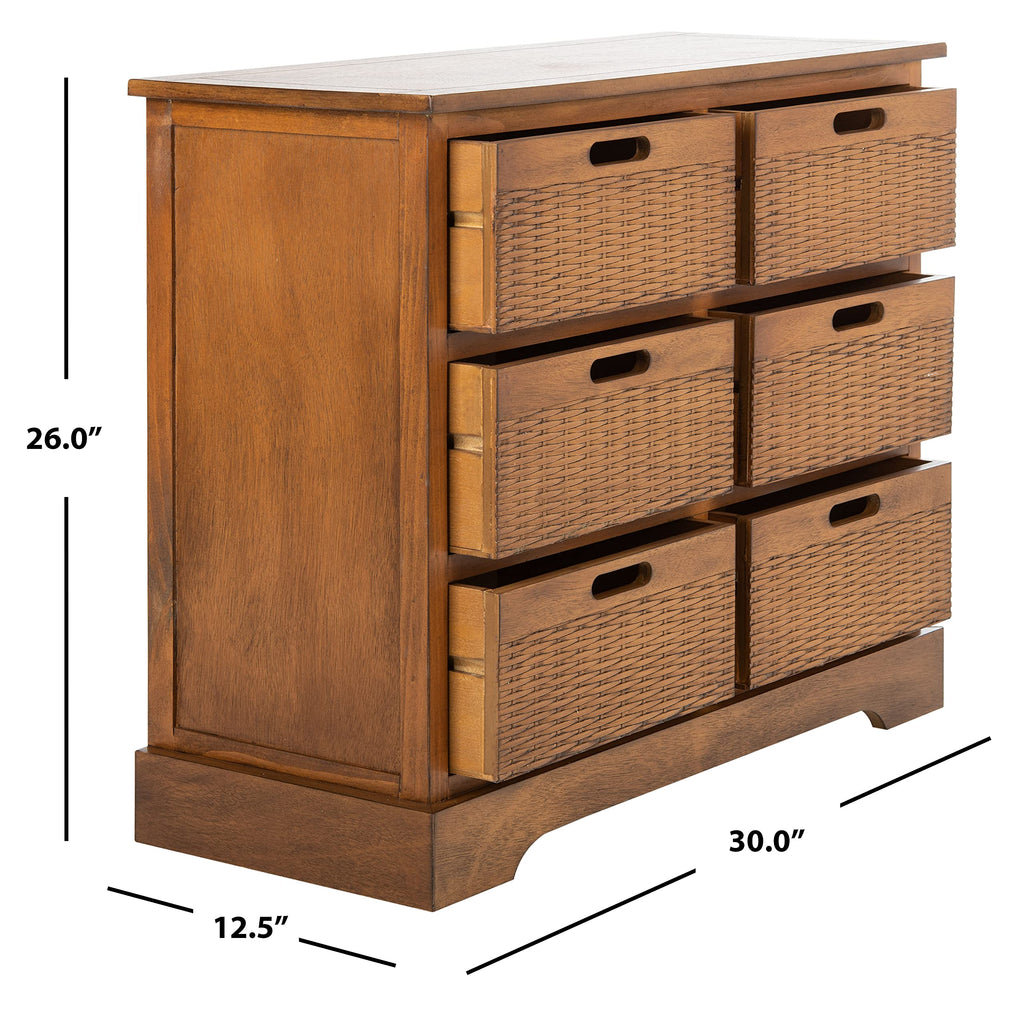 6 Drawer Wood Storage Cabinet V694183