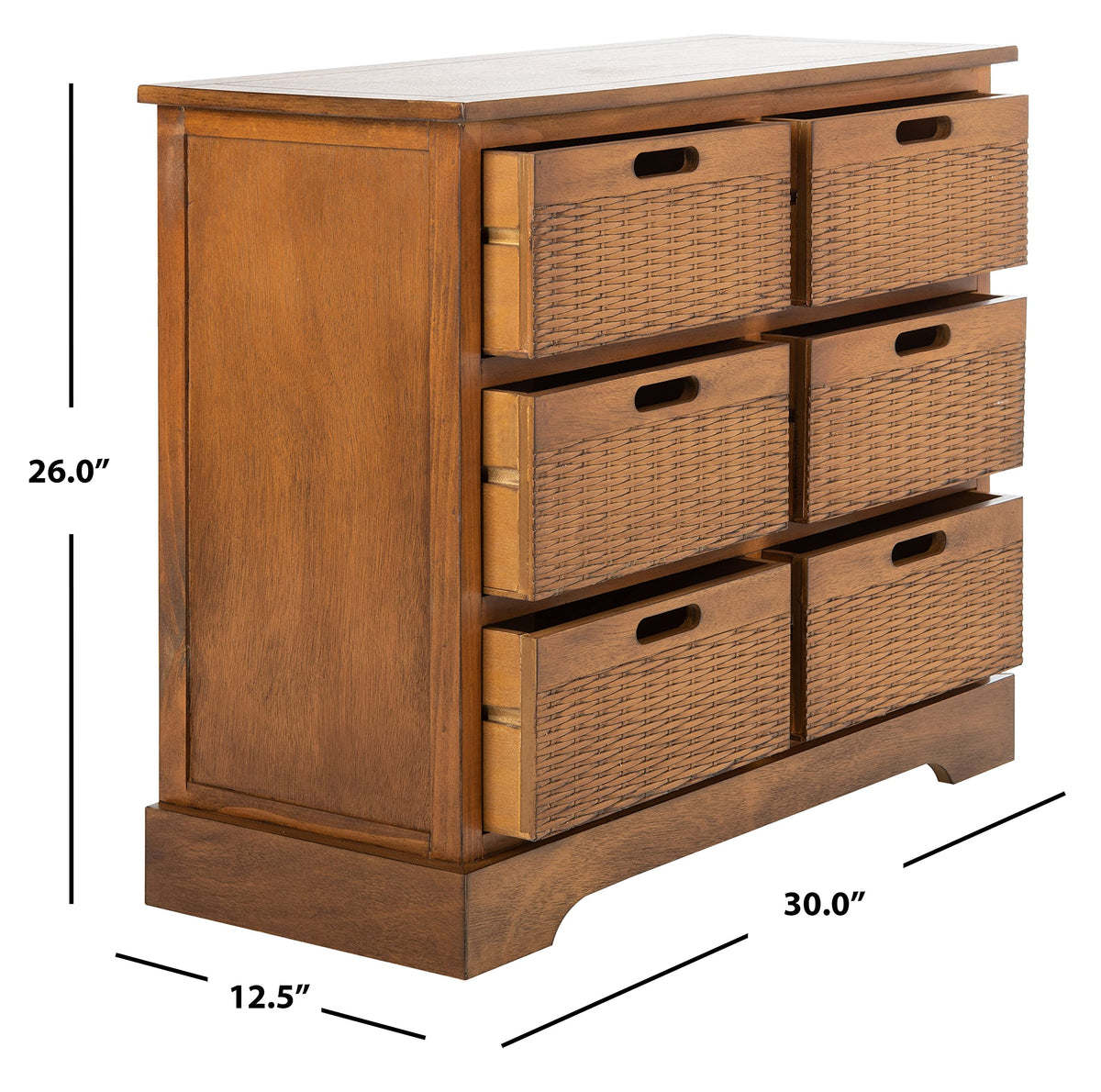 6 Drawer Wood Storage Cabinet V694183